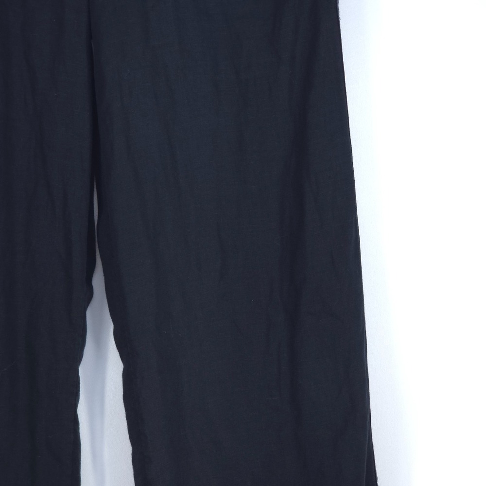 Athleta Cabo Wide-Leg Linen Pant Womens 10 Drawstring Pockets Beach Boho Comfort - Picture 15 of 16